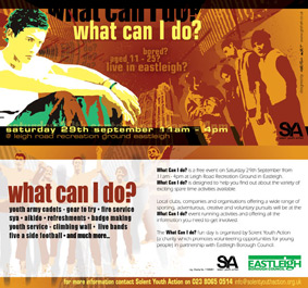 What Can I Do? flyer